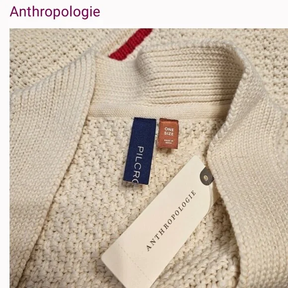NWT Anthropologie Pilcro Fringed Duster Cardigan.